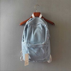 America Apparel vintage denim backpack